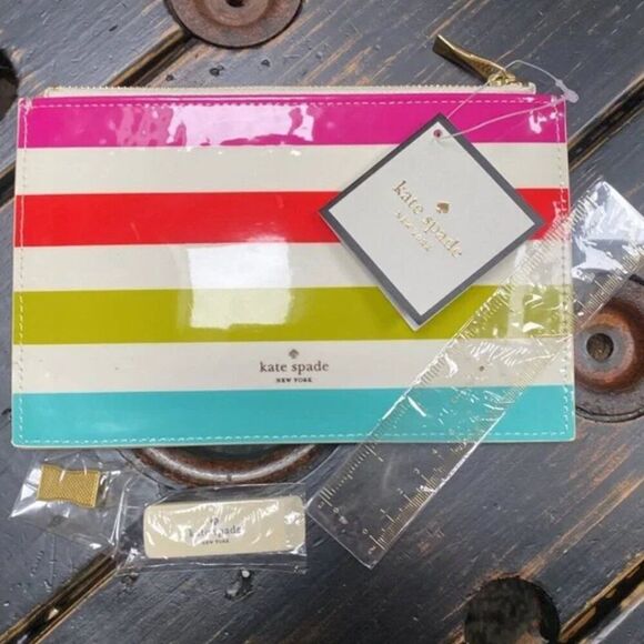 Kate ♠️ Spade Pencil Pouch or Clutch - Picture 2 of 9